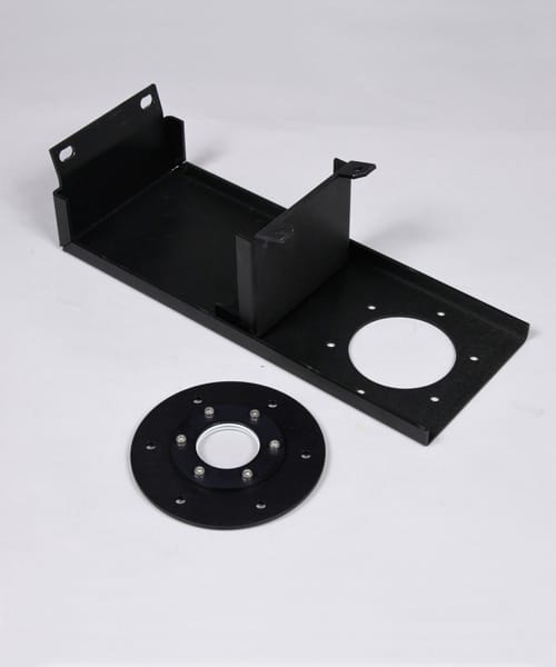 Black Aluminum Anodized Flange Window
