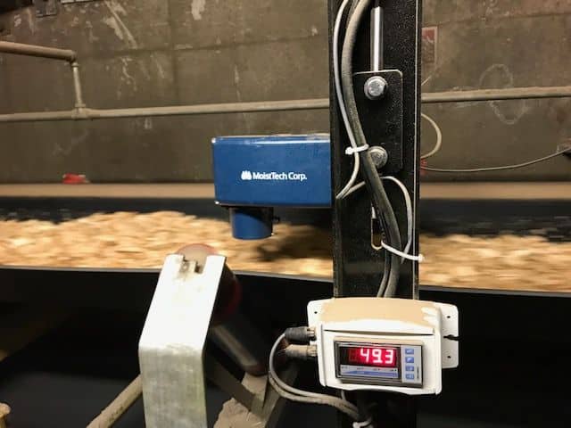 An image of a moisture measurement.