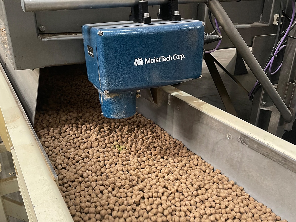 An image of MoistTech sensors working with pet food.