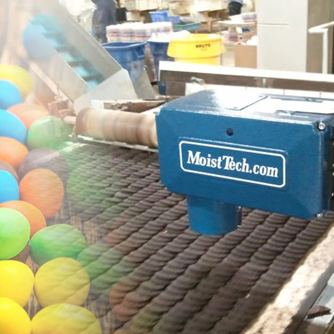 plastic film running through sensor