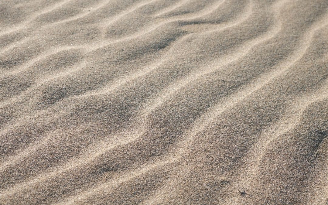 Sand in a wavy pattern