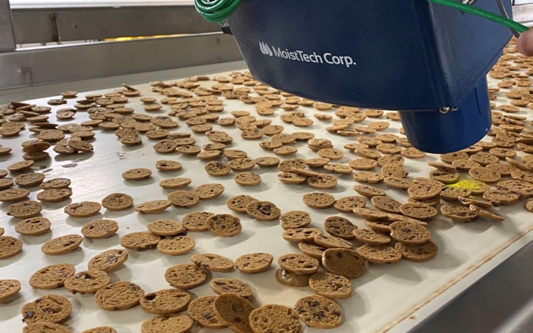 MoistTech NIR moisture sensor for human food products, such as cookies.