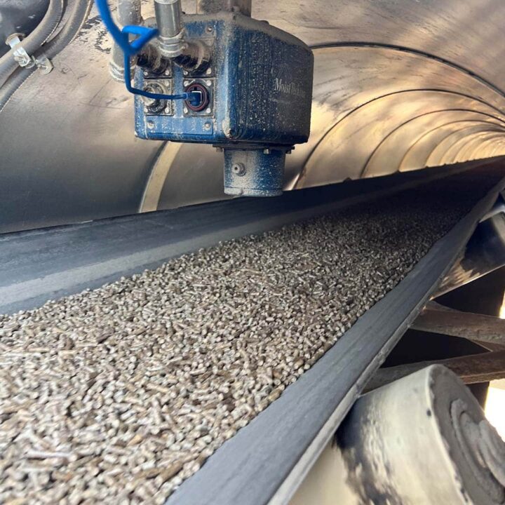 MoistTech Sensor over a conveyor belt.