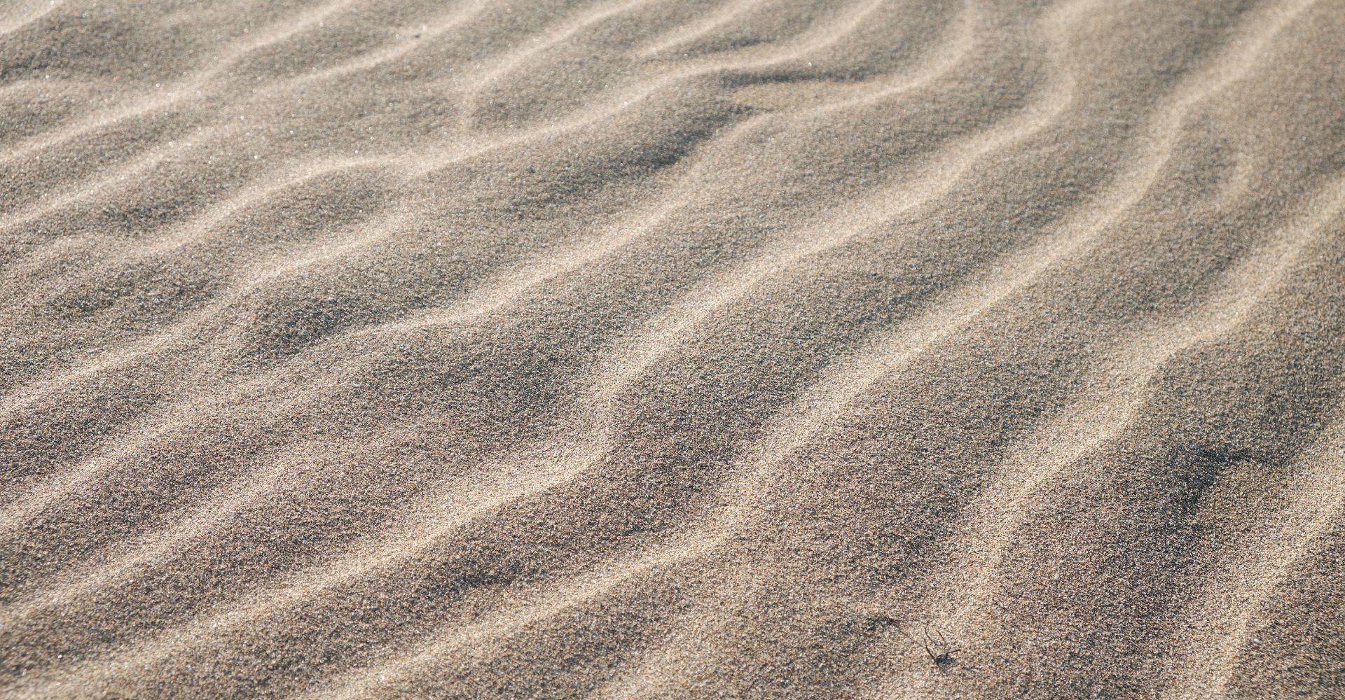 Sand in a wavy pattern