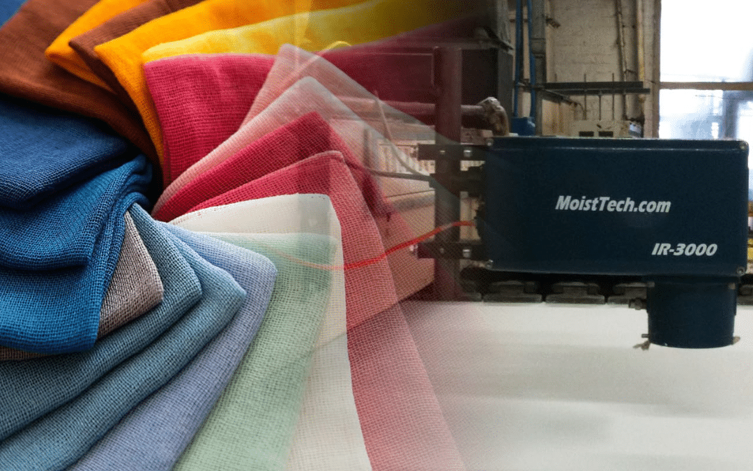 Adding a moisture sensor to a textile production line can combat shrinkage and color defects.