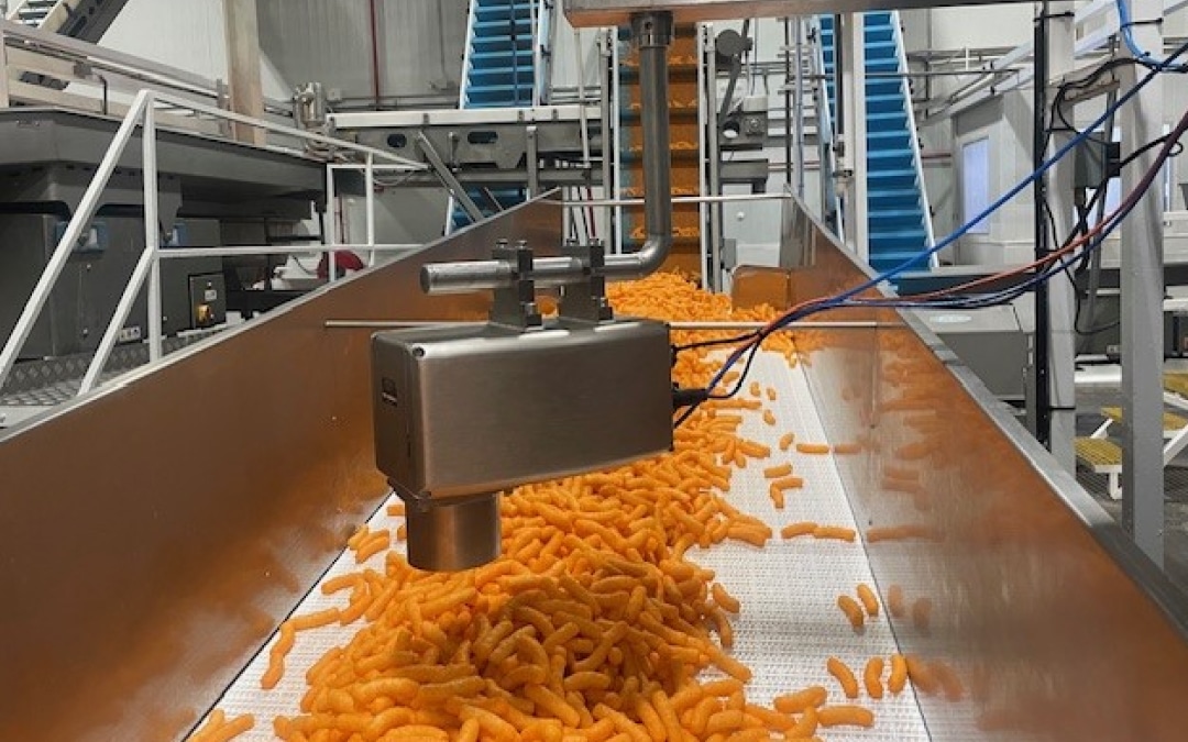 IR-3000 moisture sensor used on food manufacturing production line