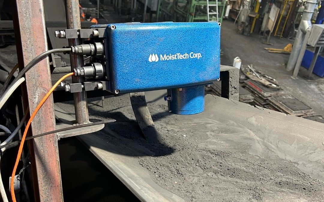 On-line moisture sensor for manufacturing