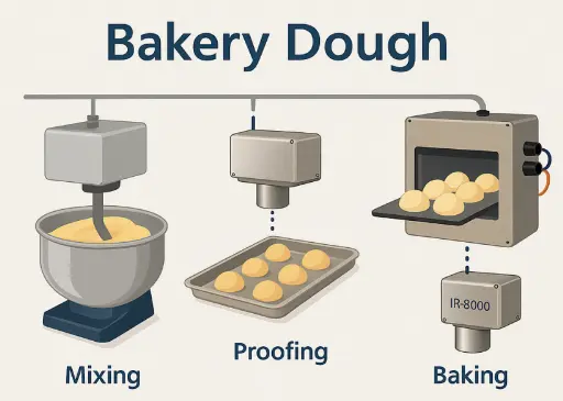 Bakery dough process