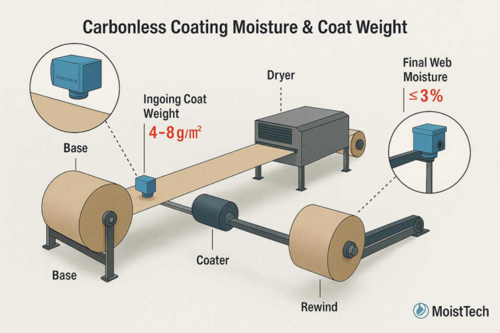 Carbonless Coating Moisture and Coat Weight diagram
