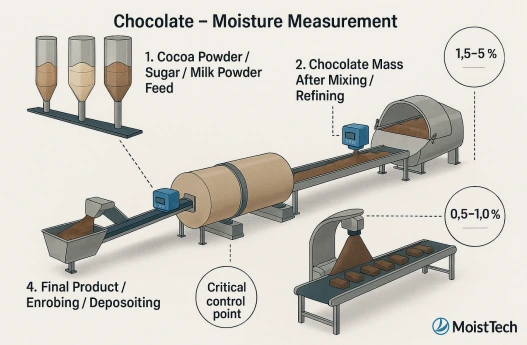 Chocolate moisture measurement