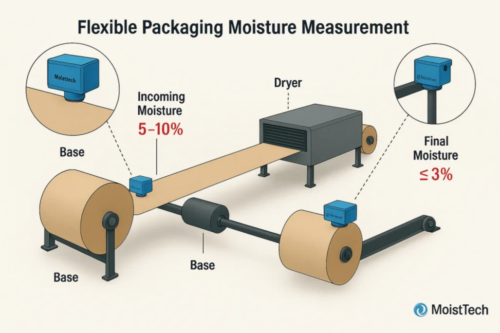 Moisture Measurement in Flexible Packaging Diagram
