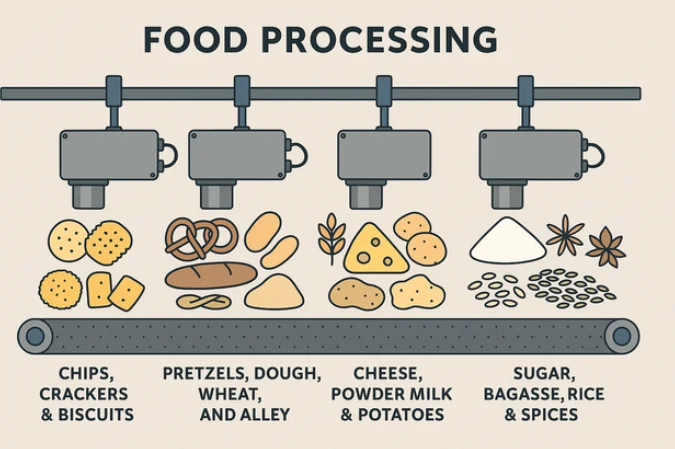 Moisture Measurement in Food Processing Diagram