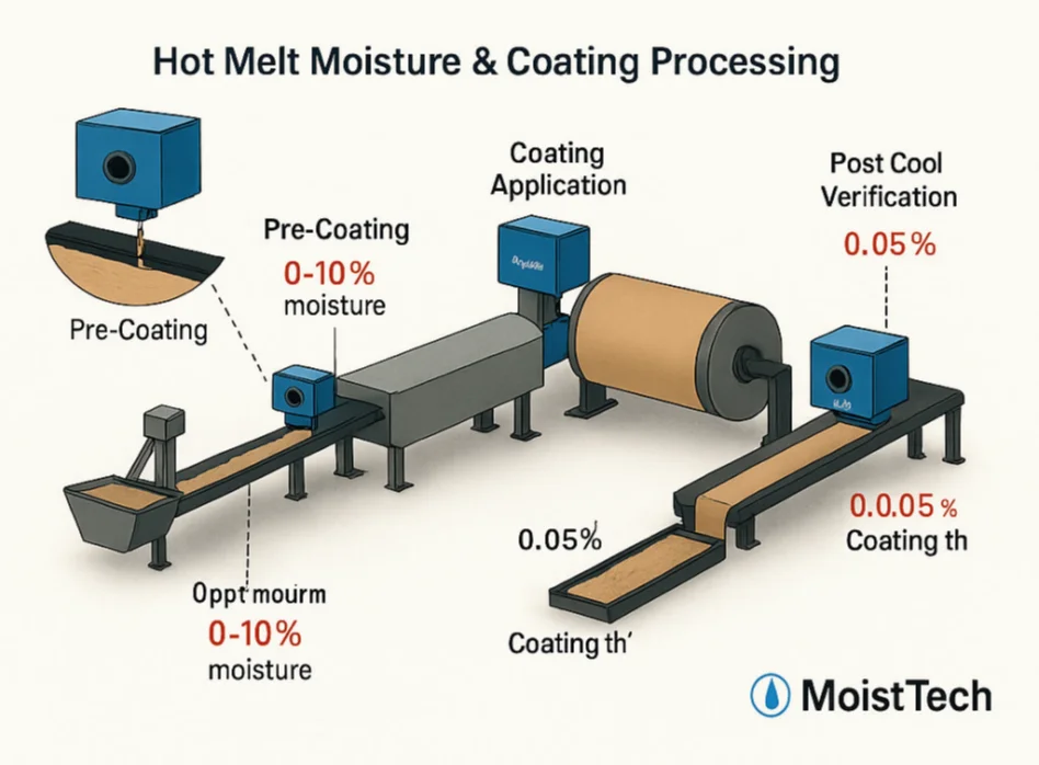 Hot Melt Moisture & Coating Processing Diagram