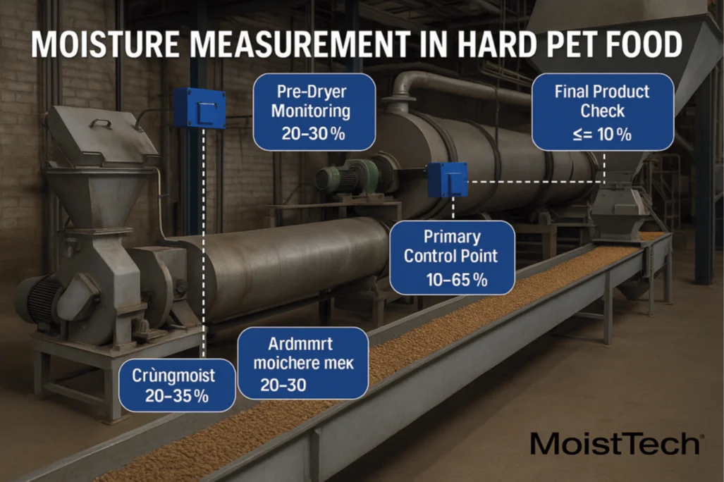 Moisture Measurement in Hard Pet Food Diagram