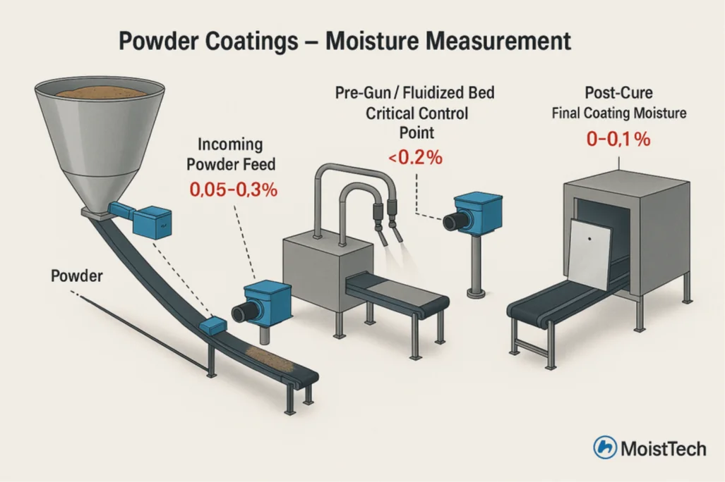 Moisture Measurement in Powder Coatings Diagram