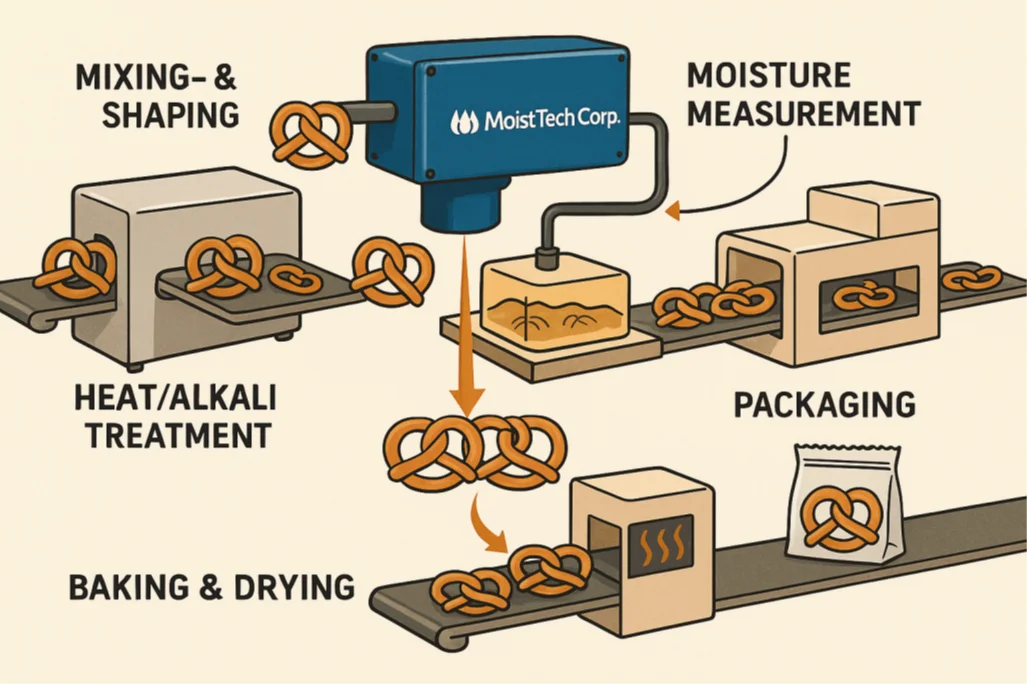 Moisture Measurement in Pretzels Diagram
