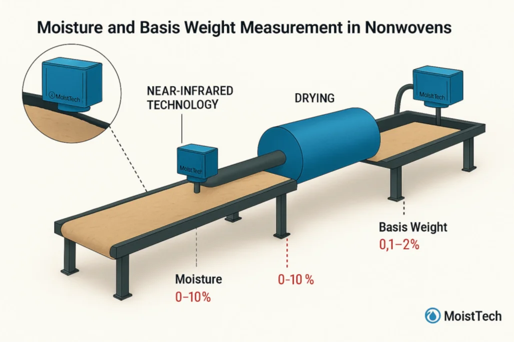 Moisture and Basis Weight Measurement in Nonwovens Diagram